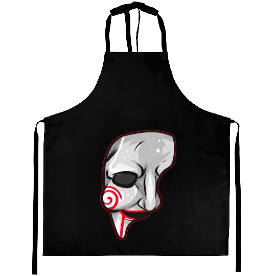 Scary Horror Movie Mask Costume Halloween Aprons