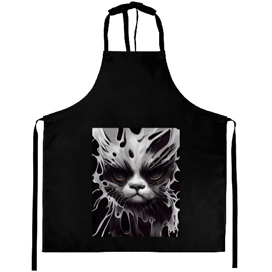 Angry Cat Aprons
