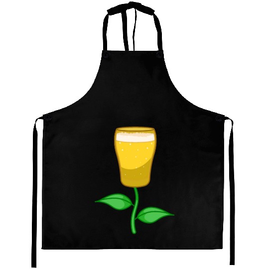 Craft Beer Flower Aprons