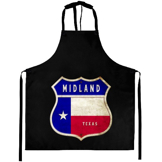 Midland Texas crest flag design Aprons