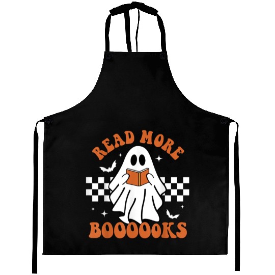 Cute Booooks Ghost Read More Books Funny Teacher Aprons