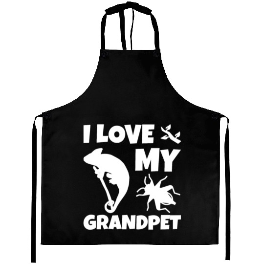 I Love My Grandpet Chameleon Aprons
