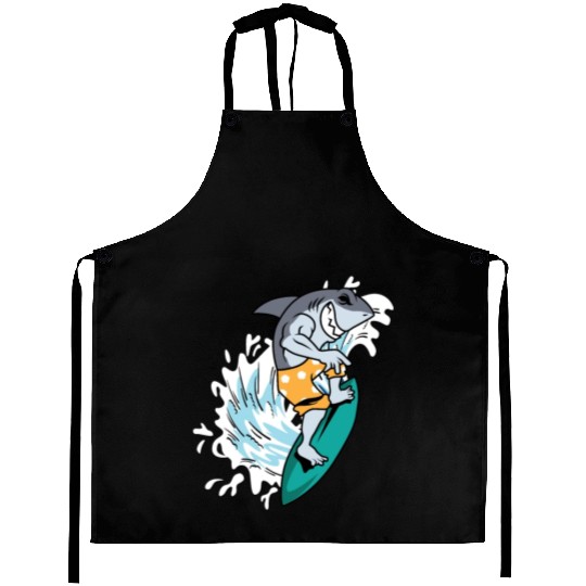Surfing Shark Wind Surfer Gift Aprons