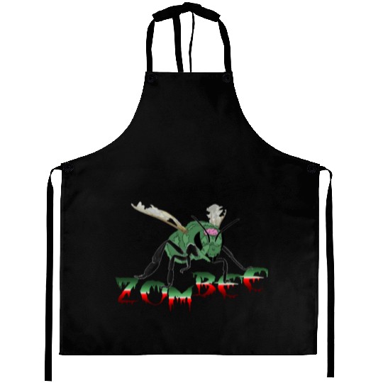 Zombie Bee Zombee Funny Bee Halloween Costume Aprons