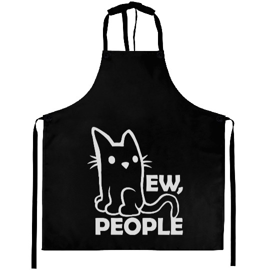 pet cats ew people Aprons