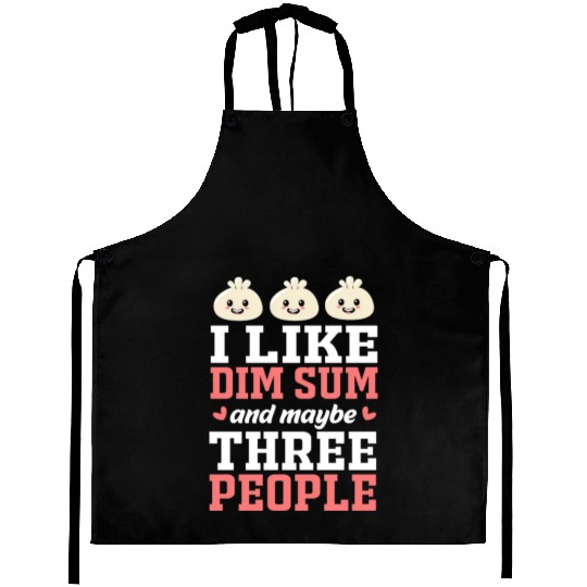 Funny Dim Sum Lover Dumpling Chinese Food Aprons