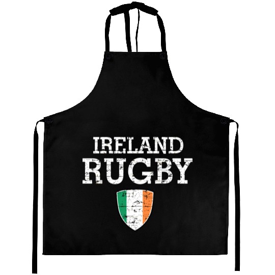 Irish Flag Rugby Grunge Style T Aprons