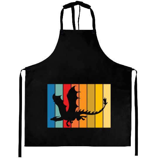 Dragon Rainbow Aprons