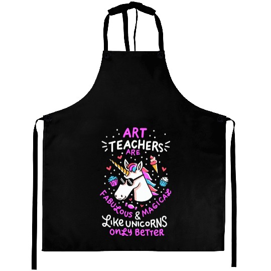 Art teacher gift art teacher school unicorn Aprons