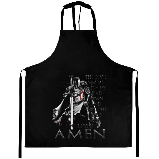 The Crusader The Devil Saw Me Knight Templar Aprons