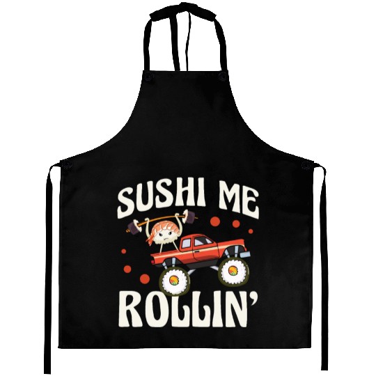 Sushi Me Rollin' Japanese Foodie I Love Sushi Aprons