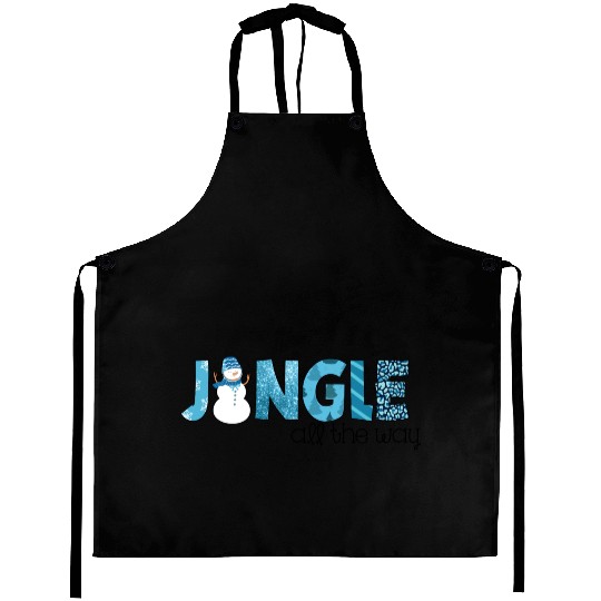 Jingle all the way sublimation Aprons