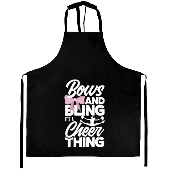 Bows And Bling It's A Cheer Thing Cheerleading Aprons
