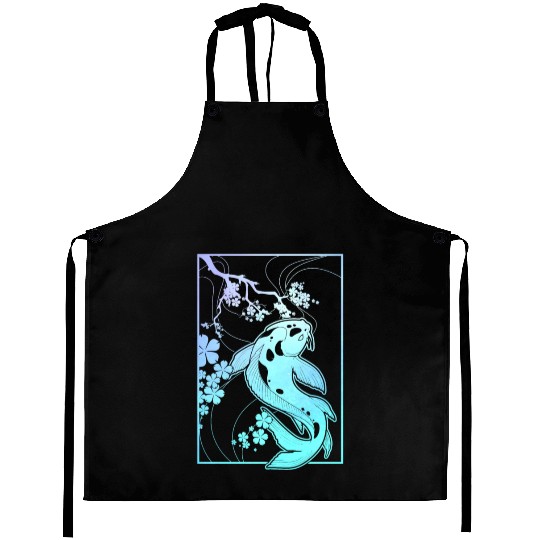 Koi Pastel Goth Cherry Blossom Aprons