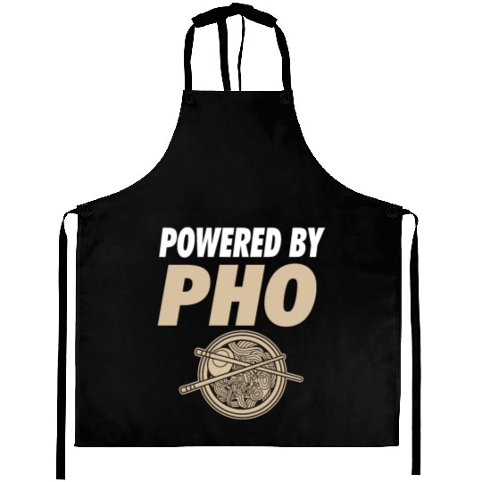 Powered By Pho Soup Vietnamese Noodle Food Aprons