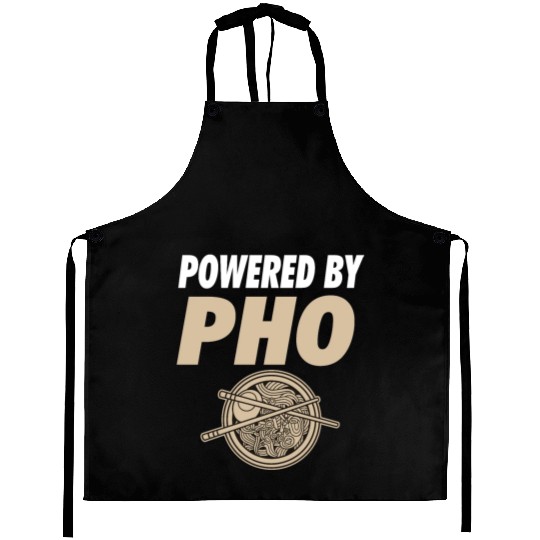 Powered By Pho Soup Vietnamese Noodle Food Aprons