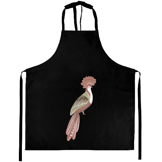 Folk art fancy bird Aprons