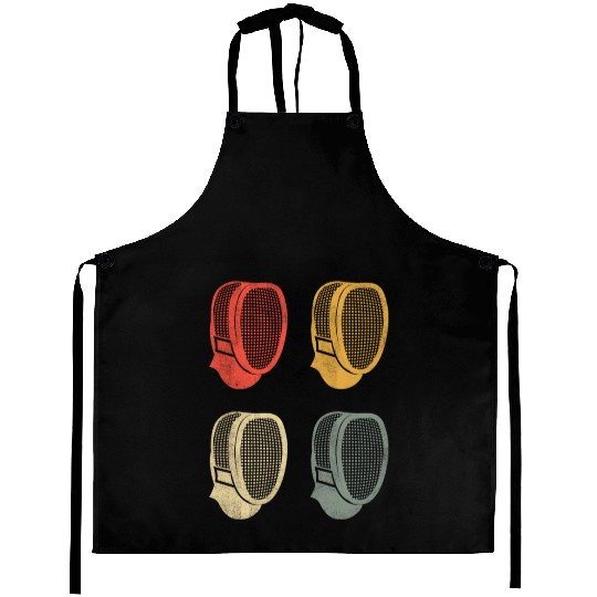 Fencing Sports Vintage Fencer Masks Fence Aprons