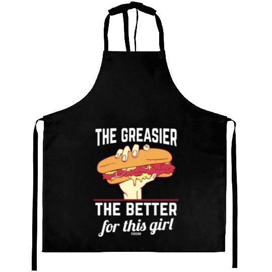 Girl woman Sandwich Fast Food Aprons