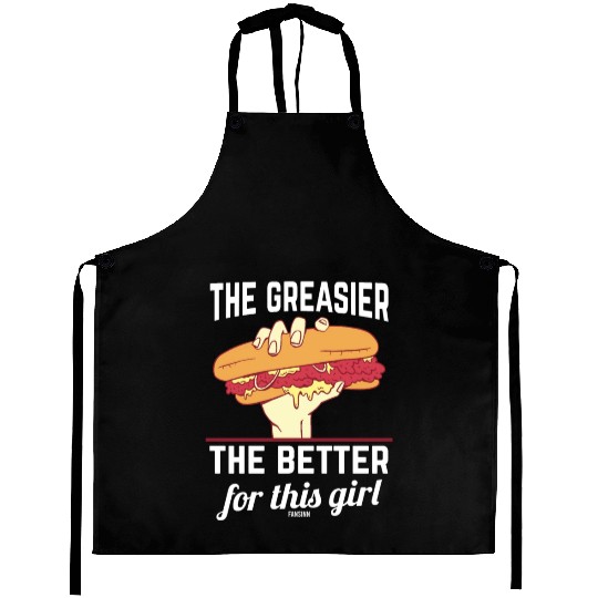 Girl woman Sandwich Fast Food Aprons