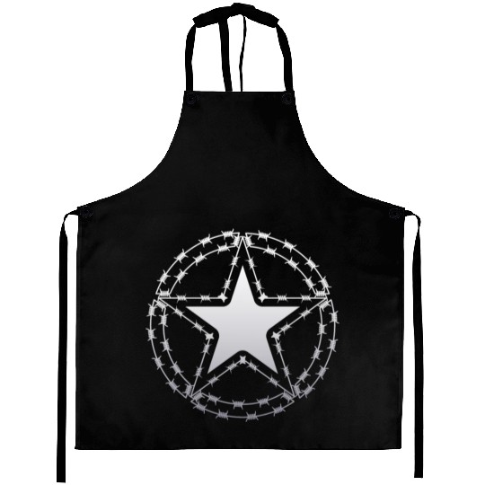 Barbed Wire US Army Star Aprons