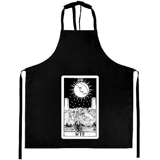 WTF - The Moon Tarot Card Aprons