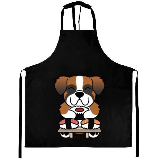 Sushi Lover Saint Bernard Aprons