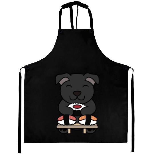 Sushi Lover Staffordshire Bull Terrier Aprons