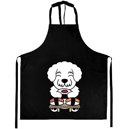 Sushi Lover Bichon Frise Aprons