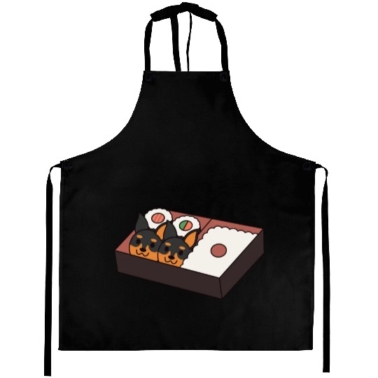 Sushi Bento Box Doberman Aprons