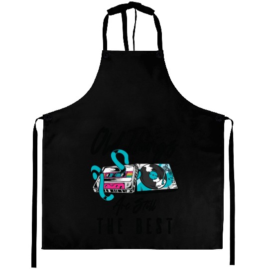Antiquing Vinyl Cassette Music Vintage Lover Aprons