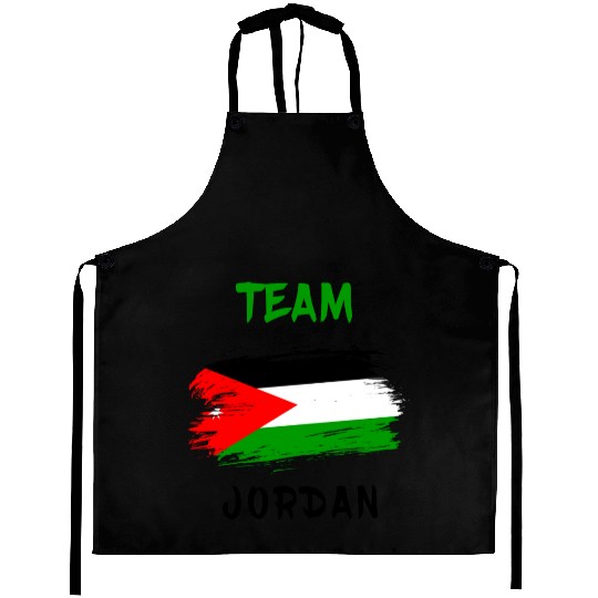 Jordan team flag design Aprons