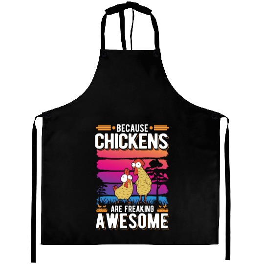 Chickens Farmer Chicken Coop Aprons