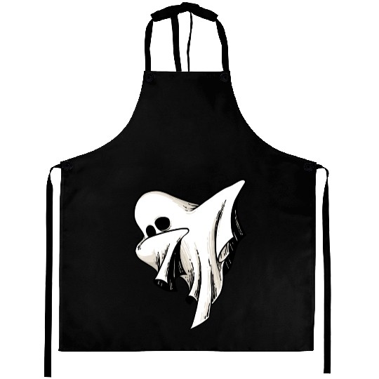 Halloween Dabbing Ghost Aprons