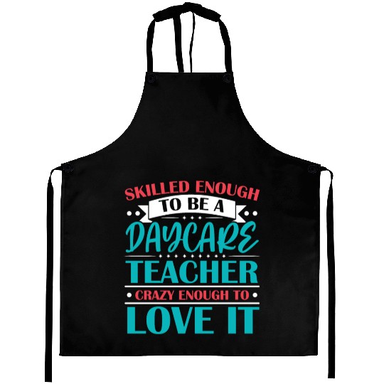 Daycare Teacher Childcare Educator Director Aprons