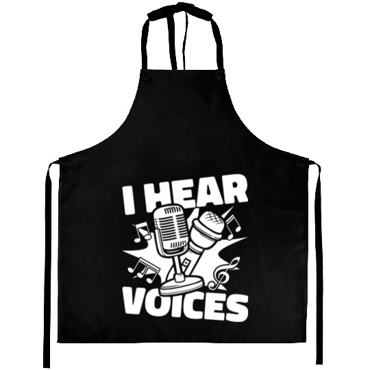 Music Teacher Microphone Aprons