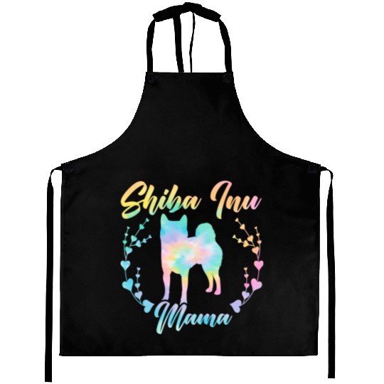Shiba Inu Mama Japanese Dog Lover Puppy Paw Love Aprons
