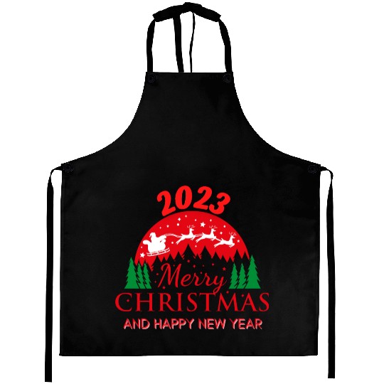 Merry Christmas 2023 Aprons
