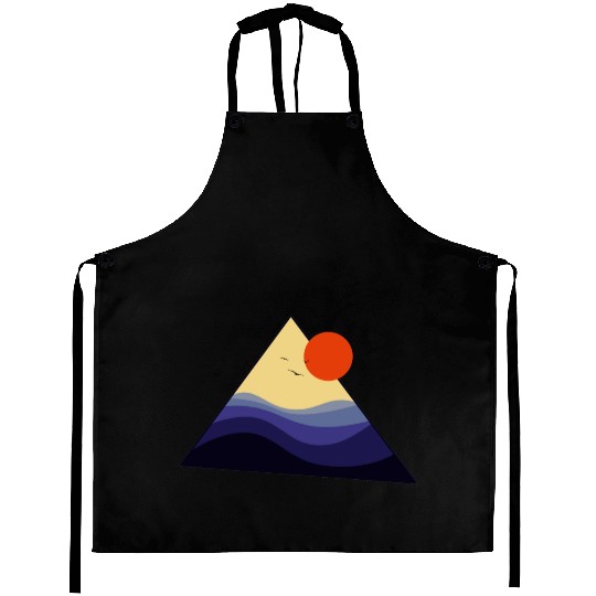 Triangle Sunset Aprons