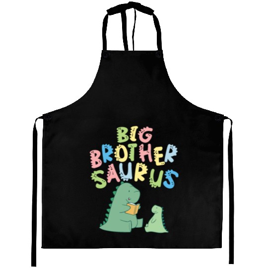 Big Brother Saurus Sibling Herbivore Dinosaurs Aprons