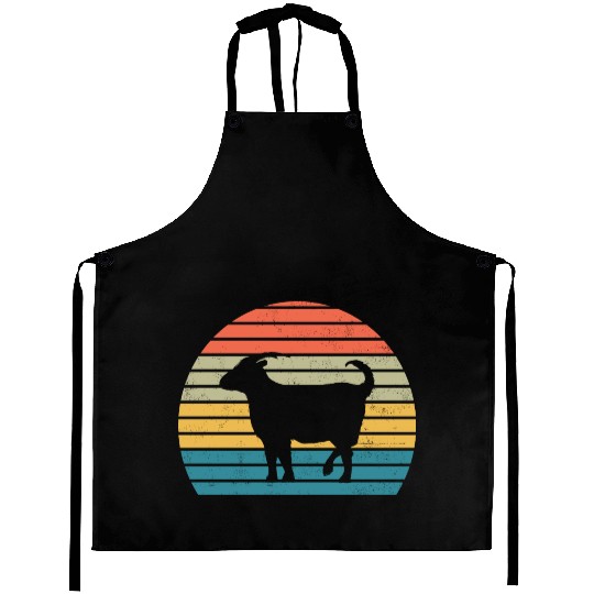 Goat Lover Gift Funny Retro Vintage Farm Aprons