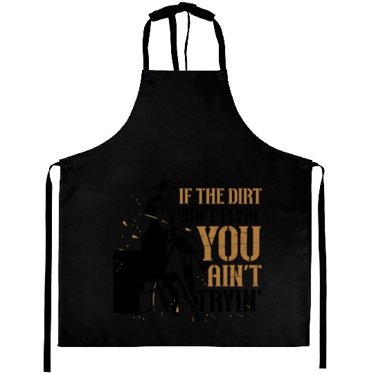 Barrel Racing Dirt Rodeo Equestrian Horse Barrel Aprons