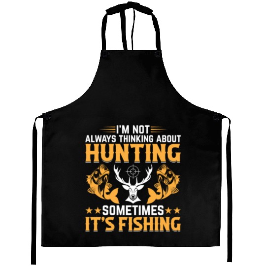 Deer Hunting Trout Fishing Fish Fishing - Deer Hun Aprons