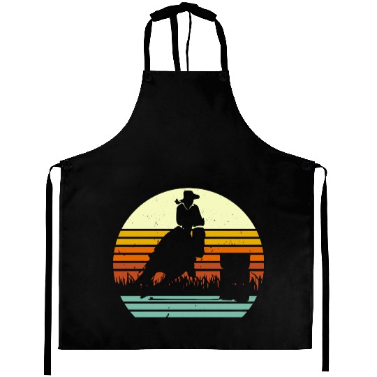 Barrel Racing Retro Sun Style Aprons