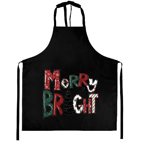 Merry And Bright Aprons | Merry Christmas 2022
