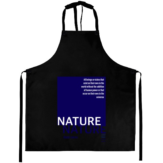 About nature-navy Aprons