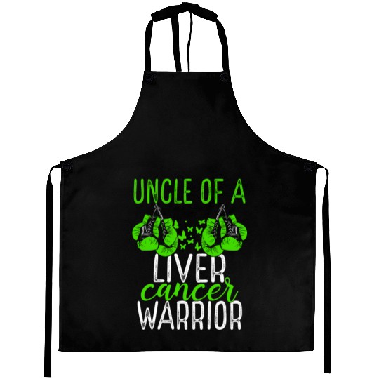 Uncle Liver Cancer Awareness Niece Nephew Aprons