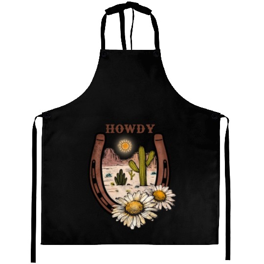 HOWDY -Desert Horseshoe Aprons
