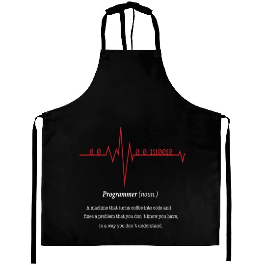 Programmer Heartbeat Aprons