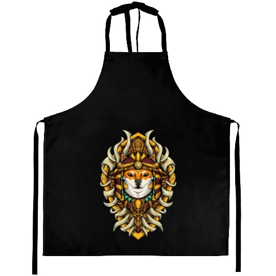 Shiba Inu Warrior Aprons